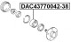 DAC43770042-38 Febest Підшипник ступиці колеса