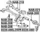 NAB-205 Febest Сайлентблок важеля