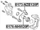 0176-NHW20F Febest Поршень тормозного суппорта