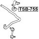 TSB-755 Febest Втулка стабилизатора