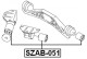 SZAB-051 Febest Сайлентблок дифференциала