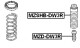 MZD-DW3R Febest Отбойник амортизатора для Mazda Demio