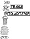 TD-ADT270F Febest Відбійник амортизатора