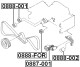 0888-001 Febest Обводной ролик ремня ГРМ