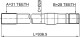 0212-Y61LH Febest Полуось для Nissan Patrol