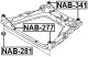 NAB-341 Febest Сайлентблок балки