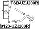0123-UZJ200R Febest Стойка стабилизатора