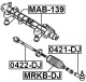 MAB-139 Febest Подушка рулевой рейки