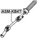 ASM-KB4T Febest Вал рулевого управления