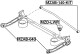 MZAB-140-KIT Febest Сайлентблок важеля для Mazda MPV