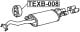 TEXB-008 Febest Кронштейн кріплення вихлопної магістралі