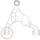 Сайлентблок важеля CTR gv0572r для Toyota Land Cruiser