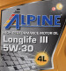 Моторное масло Alpine Longlife III 5W-30 4 л на Toyota Alphard