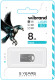 Флешка Wibrand Hawk Silver 8 ГБ