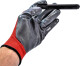 Перчатки рабочие Intertool трикотажные с нитриловым покрытием красные XL (10