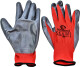 Перчатки рабочие Intertool трикотажные с нитриловым покрытием красные XL (10