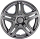 Комплект колпаков на колеса Star Dakar цвет серебристый карбоновая R14
