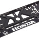 Рамка номерного знака Vitol UKR05 цвет черный на Honda пластик
