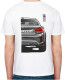 Футболка мужская Avtolife классическая BMW M2 White белая принт спереди и сзади