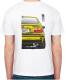 Футболка мужская Avtolife классическая BMW E36 MotorSport Yellow белая принт сзади