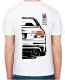 Футболка мужская Avtolife классическая BMW E39 MotorSport White белая принт спереди и сзади L