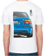 Футболка чоловіча Avtolife класична BMW E39 MotorSport ver2 Blue біла принт спереду і ззаду M