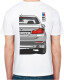 Футболка чоловіча Avtolife класична BMW F10 Stock White біла принт ззаду XL