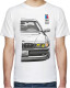 Футболка чоловіча Avtolife BMW E38 Alpina White біла принт спереду і ззаду XXL