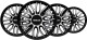 Комплект колпаков на колеса Sparco Roma цвет черный + серебристый R14