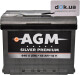 Аккумулятор AGM 6 CT-65-L Silver Premium AKBLU1054