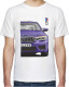 Футболка мужская Avtolife BMW F90 MotorSport Violet белая принт спереди и сзади