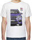 Футболка мужская Avtolife классическая BMW X5 F85 MotorSport Violet белая принт спереди и сзади
