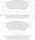 Тормозные колодки Starline BDS040