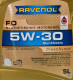 Моторное масло Ravenol FO 5W-30 5 л на Land Rover Freelander