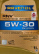 Моторна олива Ravenol RNV 5W-30 1 л на Toyota RAV4
