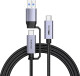 Кабель 2 в 1 XoKo XK-SC-3-100W USB - USB type-C - USB type-C 2 м