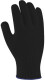 Перчатки рабочие Doloni Лайт трикотажные с покрытием ПВХ черные