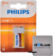 Батарейка Philips LongLife 6F22L1B/10 PP3 (Krona) 9 V 1 шт