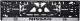 Рамка номерного знака Vitol 18352 колір чорний на Nissan пластик