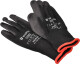 Перчатки рабочие Würth Black PU трикотажные с полиуретановым покрытием черные S (7
