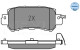 Тормозные колодки Meyle 0252554014 для Mazda CX-5