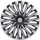 Комплект ковпаків на колеса Michelin Soho колір сріблястий + чорний R15