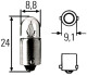 Автолампа Behr Hella T2W BA9s 2 W 8GP002068241