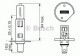 Автолампа Bosch H1 P14,5s 55 W 1987302019