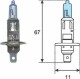 Автолампа Magneti Marelli H1 P14,5s 55 W синяя 002601100000