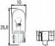 Автолампа Behr Hella Standard W5W W2,1x9,5d 5 W прозора 8gp003594251