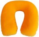 Подушка-подголовник Coverbag Memory foam оранжевый без логотипа 483
