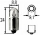 Автолампа Behr Hella Standard T3W BA9s 3 W прозрачная 8GP002068131