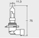 Автолампа Osram Cool Blue Intense HIR2 PX20d 55 W светло-голубая 9012CBI