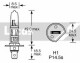 Автолампа Lucas H1 P14,5s 55 W прозора LLX448BLX2